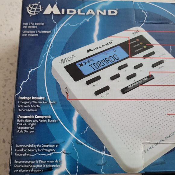 MIDLAND Emergency Weather Radio - NEW - Open Box - Picture 7 of 11